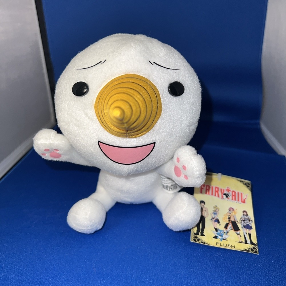 FairyTail Anime Plush Funimation Stuffed Animal Toy 6.5" Sitting White Orange
